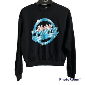 Divided H&M Black Electric Dreams Sweatshirt - Size Small